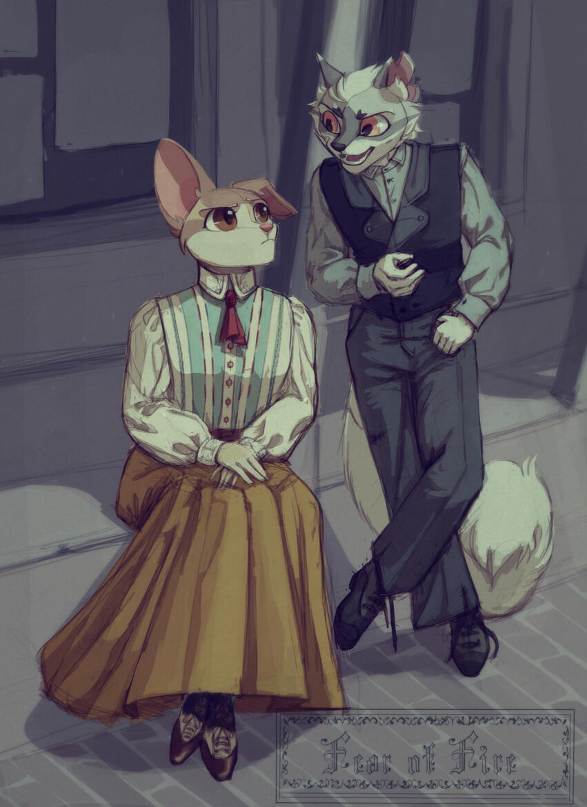 Tetra Franklin Woods &amp; Fenn Chambers (FULLBODY SIMPLE BACKGROUND) - Fear of Fire