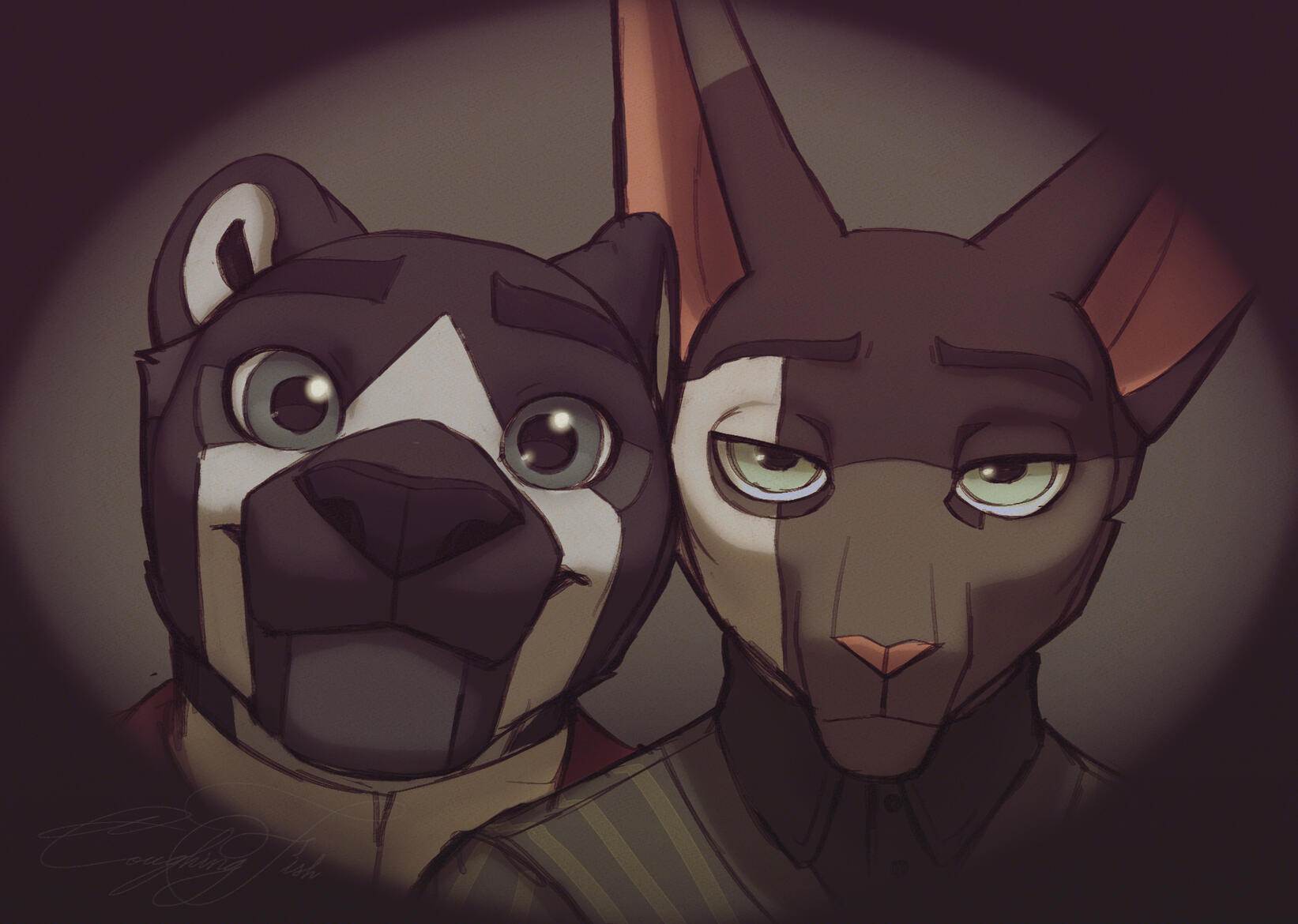 Arcapelli Laiberg & Sabastian Whynyard (Bust Illustration) - Fear of Fire