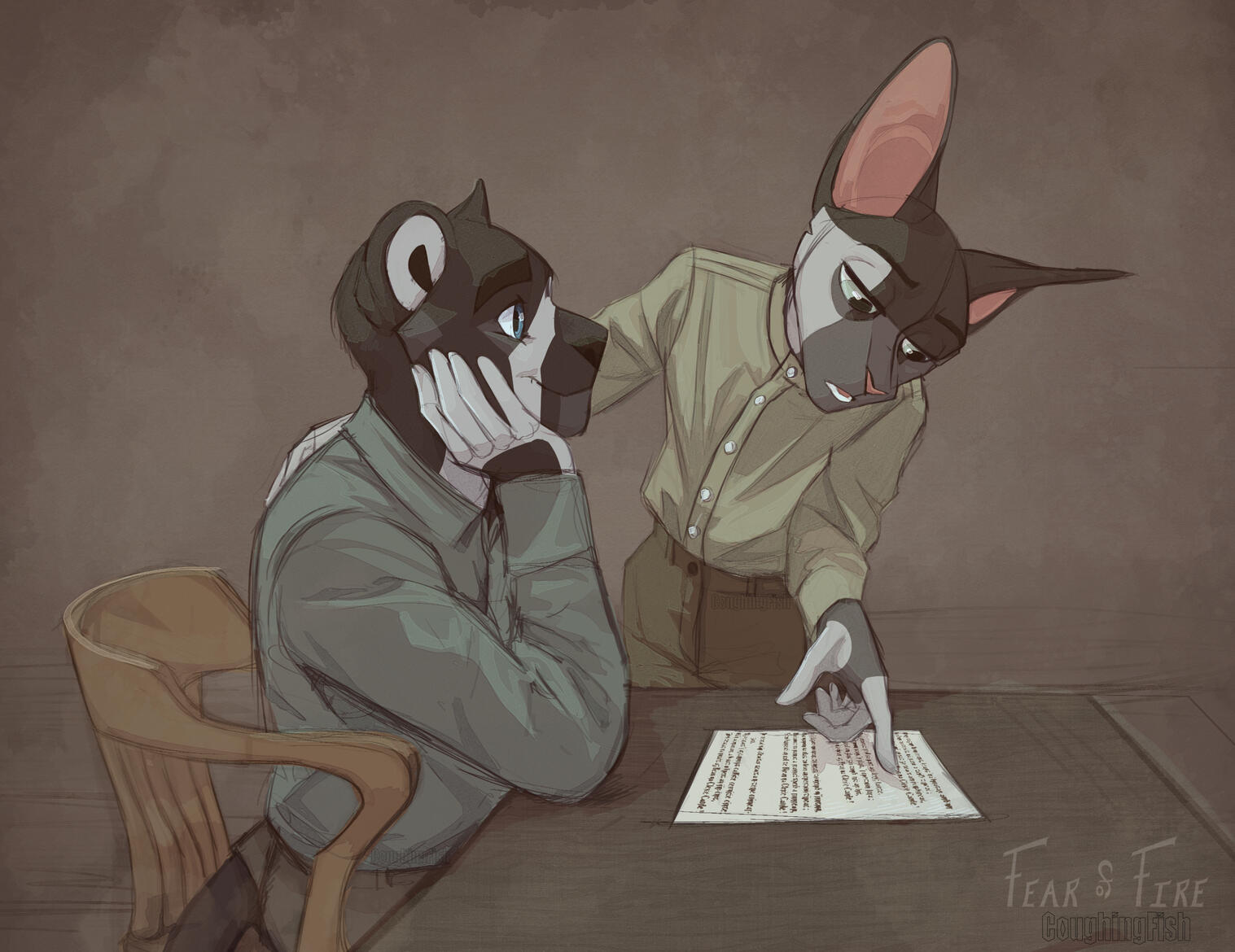 Arcapelli Laiberg & Sabastian Whynyard (HALFBODY - SIMPLE BACKGROUND) - Fear of Fire